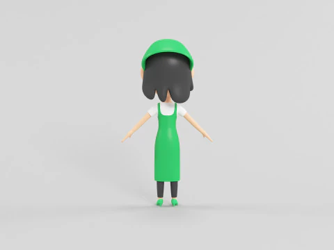 Cartoon Style Character 14 3D Model