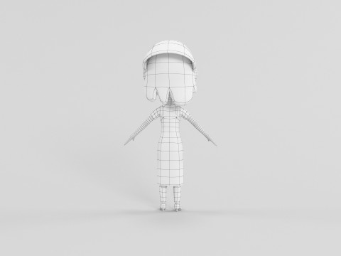 Personaggio in stile cartone animato 14 Modello 3D