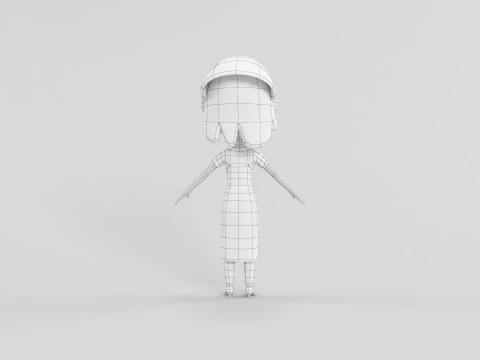 Cartoon Style Character 14 3D Model