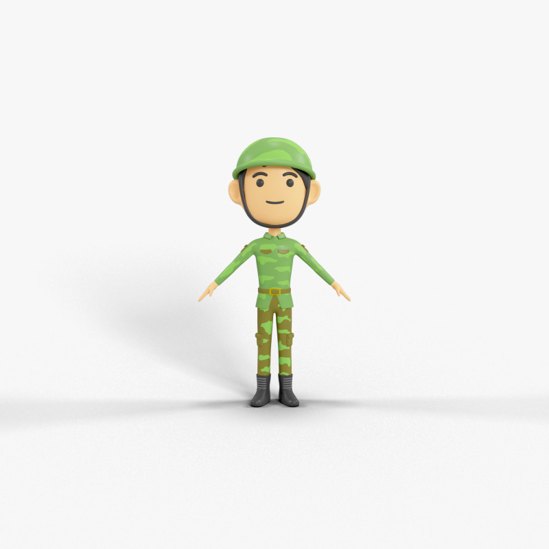 कार्टून शैली चरित्र 15 3D मॉडल .c4d .max .obj .3ds .fbx .stl .blend 