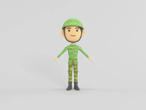 Cartoon Style Character 15 3D Model