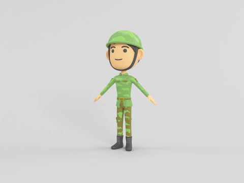 Cartoon Style Character 15 3D Model