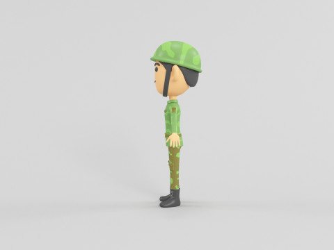 कार्टून शैली चरित्र 15 3D मॉडल