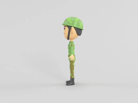 Cartoon Style Character 15 3D Model