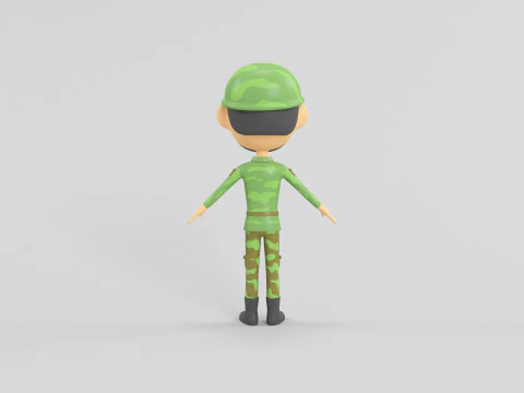 Cartoon Style Character 15 3D Model