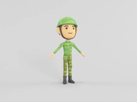 Cartoon Style Character 15 3D Model