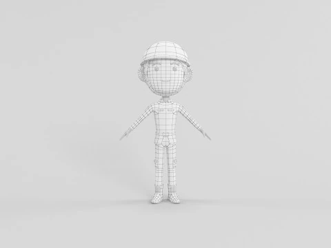 Cartoon Style Character 15 3D Model