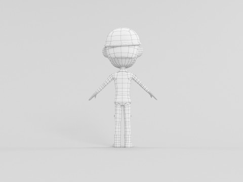 कार्टून शैली चरित्र 15 3D मॉडल