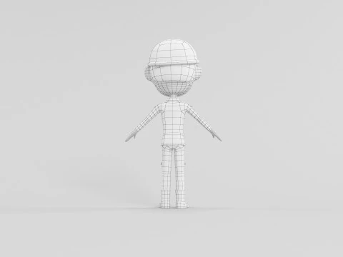 Cartoon Style Character 15 3D Model