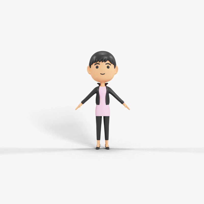 Personaggio in stile cartone animato 16 Modello 3D .c4d .max .obj .3ds .fbx .stl .blend