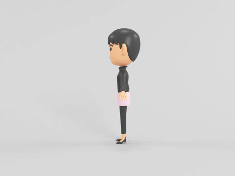 Personaggio in stile cartone animato 16 Modello 3D