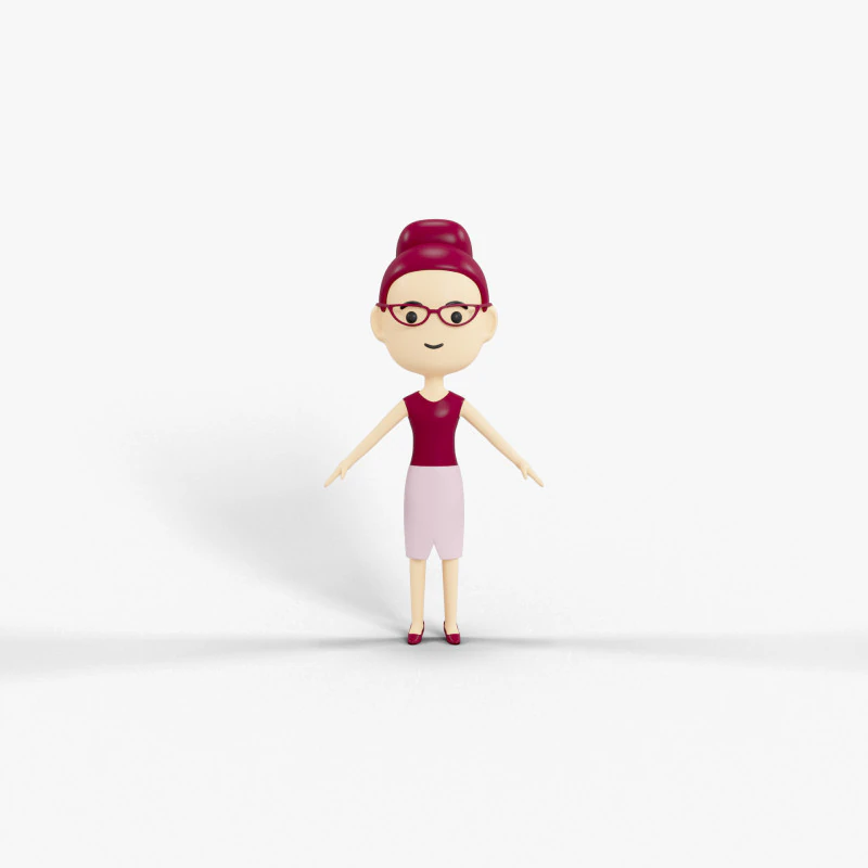 Personaggio in stile cartone animato 17 Modello 3D .c4d .max .obj .3ds .fbx .stl .blend