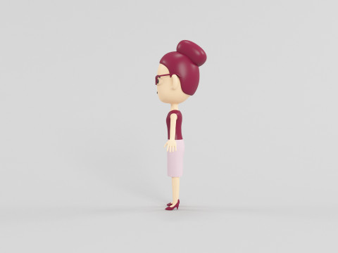 Cartoon Style Character 17 3D Model