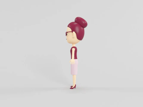 Personaggio in stile cartone animato 17 Modello 3D