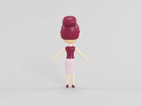 Personaggio in stile cartone animato 17 Modello 3D