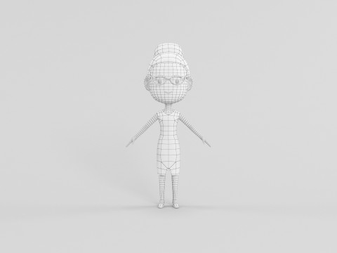Cartoon Style Character 17 3D Model