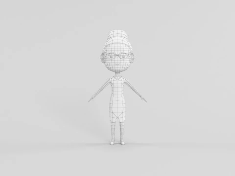 Personaggio in stile cartone animato 17 Modello 3D