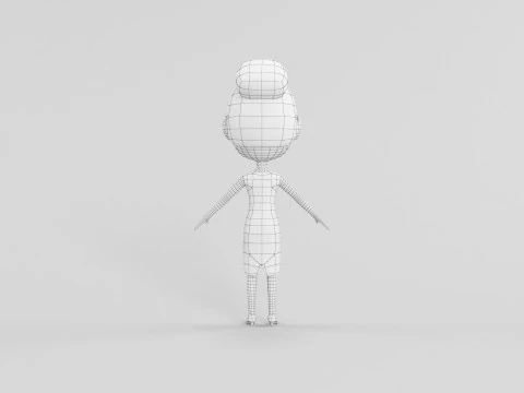 Personaggio in stile cartone animato 17 Modello 3D