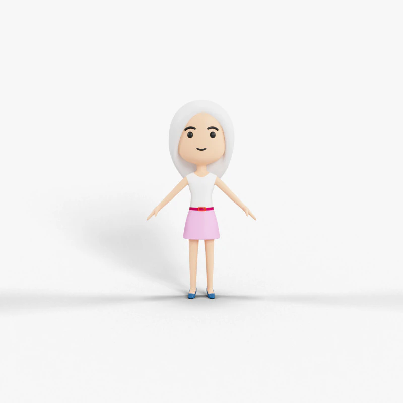 Personaggio in stile cartone animato 18 Modello 3D .c4d .max .obj .3ds .fbx .stl .blend