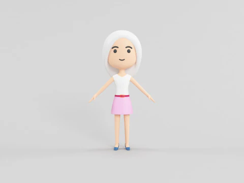 Personaggio in stile cartone animato 18 Modello 3D