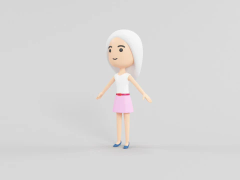 Personaggio in stile cartone animato 18 Modello 3D