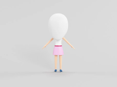 Personaggio in stile cartone animato 18 Modello 3D