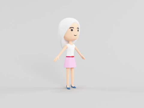 Personaggio in stile cartone animato 18 Modello 3D