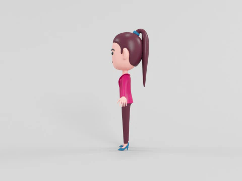 Cartoon Style Character 19 3D Model