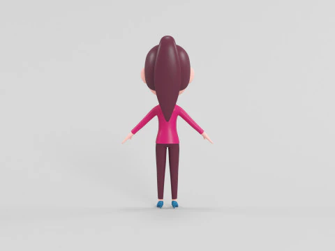 Cartoon Style Character 19 3D Model