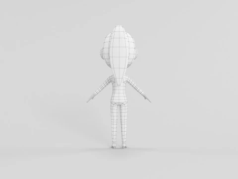 Cartoon Style Character 19 3D Model