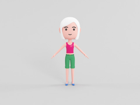 卡通风格人物 20 3D 模型