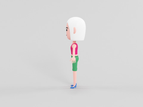 Personaggio in stile cartone animato 20 Modello 3D