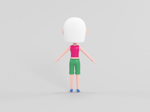 Personaggio in stile cartone animato 20 Modello 3D