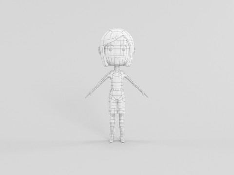 Personaggio in stile cartone animato 20 Modello 3D
