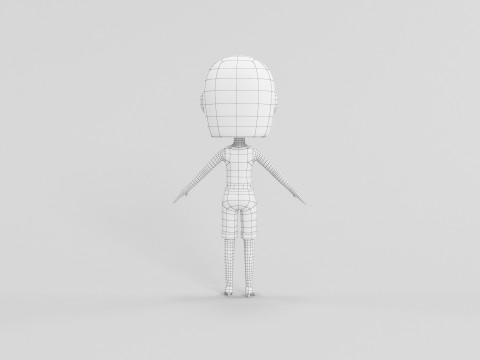 Personaggio in stile cartone animato 20 Modello 3D