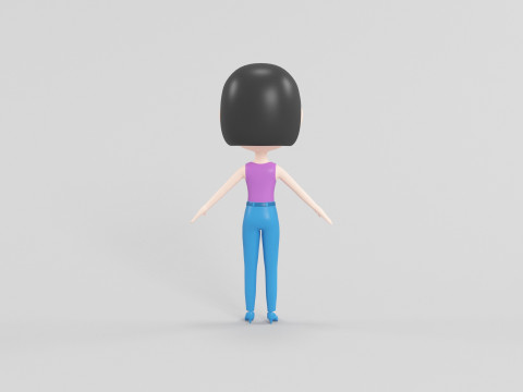 Cartoon Style Character 21 3D Model