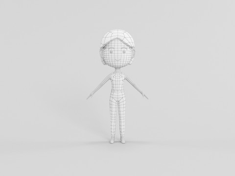 Cartoon Style Character 21 3D Model