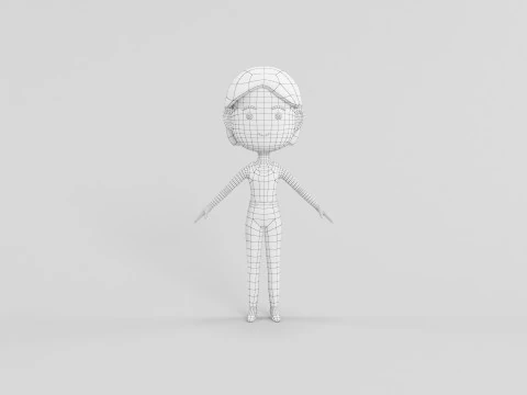 Cartoon Style Character 21 3D Model