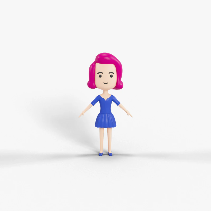 Мультяшний персонаж 22 3D Модель .c4d .max .obj .3ds .fbx .stl .blend