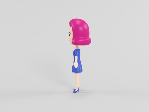 Personaggio in stile cartone animato 22 Modello 3D