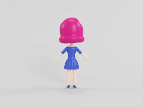 Personaggio in stile cartone animato 22 Modello 3D