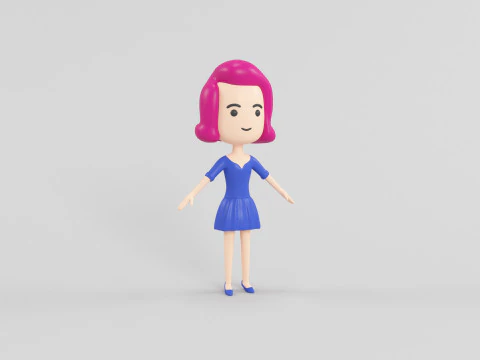 Мультяшний персонаж 22 3D Модель