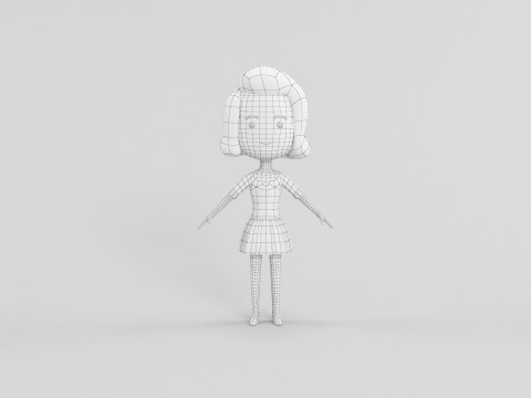 Personaggio in stile cartone animato 22 Modello 3D