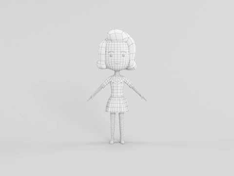 Мультяшний персонаж 22 3D Модель