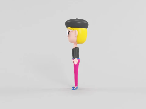 Cartoon Style Character 23 3D Model