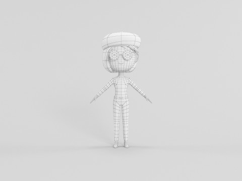 Cartoon Style Character 23 3D Model
