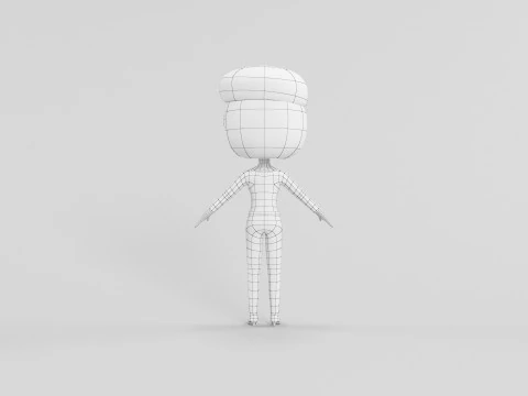 Cartoon Style Character 23 3D Model