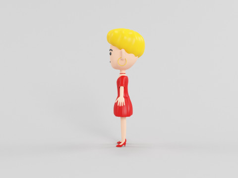 Cartoon Style Character 24 3D Model