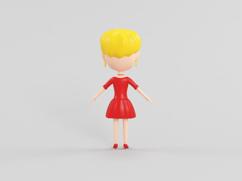 Cartoon Style Character 24 3D Model