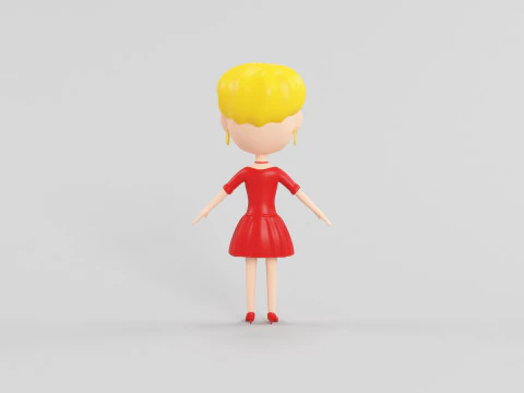 Cartoon Style Character 24 3D Model